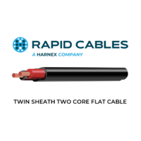 TWIN SHEATH TWO CORE FLAT CABLE