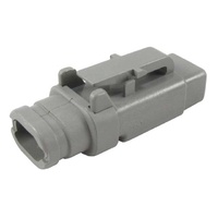 DTM06-2S-E007 - CONNECTOR PLUG HOUSING, 2 POSITION, GREY