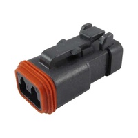 DT06-2S-EP06 - DEUTSCH DT SERIES, 2 WAY PLUG W/ CAPTIVE SEAL