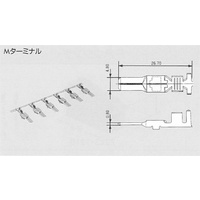 7114-4031 - YAZAKI MAL TERMINAL, TIN, 0.50 - 1.25mm / 22-17 AWG