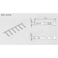 7116-1305 - YAZAKI FEMALE TERMINAL, TIN, 0.50 - 0.85mm