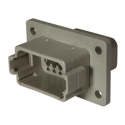 DT04-12PA-L012 - DEUTSCH DT HOUSING W/ FLANGE, 12-WAY
