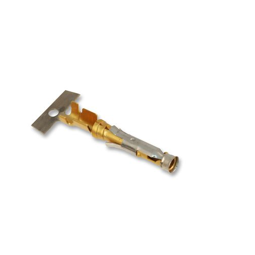 66100-9 - FEMALE TERMINAL, GOLD, TO SUIT 0.8 – 1.4mm / 18-16 AWG