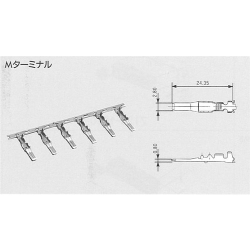 7114-1231 - YAZAKI MALE TERMINAL, TIN, 0.85 - 2.0mm